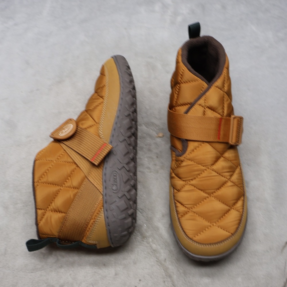 Chaco Mens 11.5 Ankle Boots Brown Ramble Puff Quilted Slip On Cushioned NEW